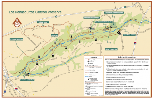 Los Penasquitos Canyon Preserve Trail Map