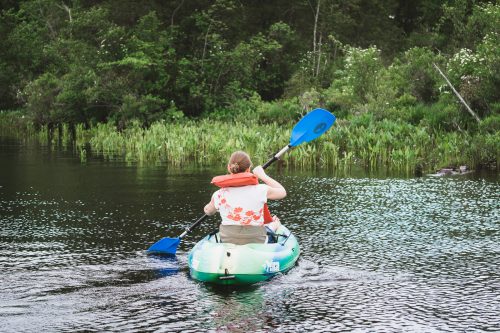 Water sport equipment is available to rent - get out on the water in a kayak, stand-up paddleboard, or tube. We opted for the kayak and enjoyed paddling around the peaceful Mullica River.