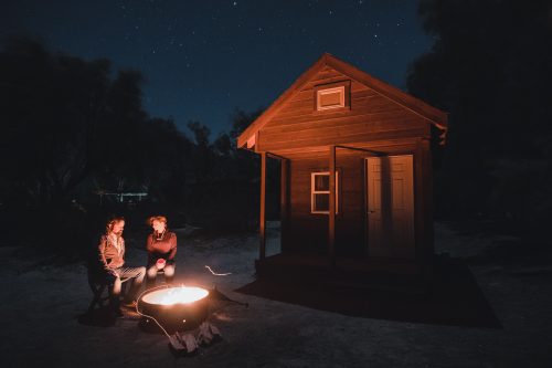 Our cabin at Tamarisk Grove Campground, Anza-Borrego Desert State Park, California
